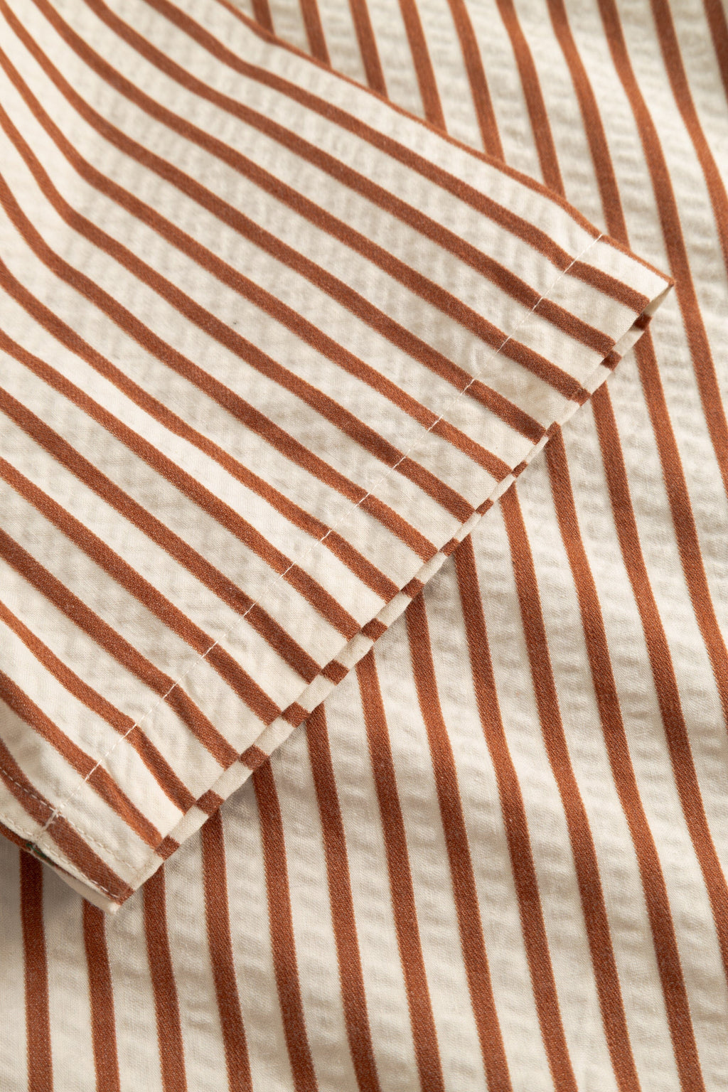 Wood Wood Adrian SS Shirt - Ginger Bread Stripe Shirt Wood Wood 