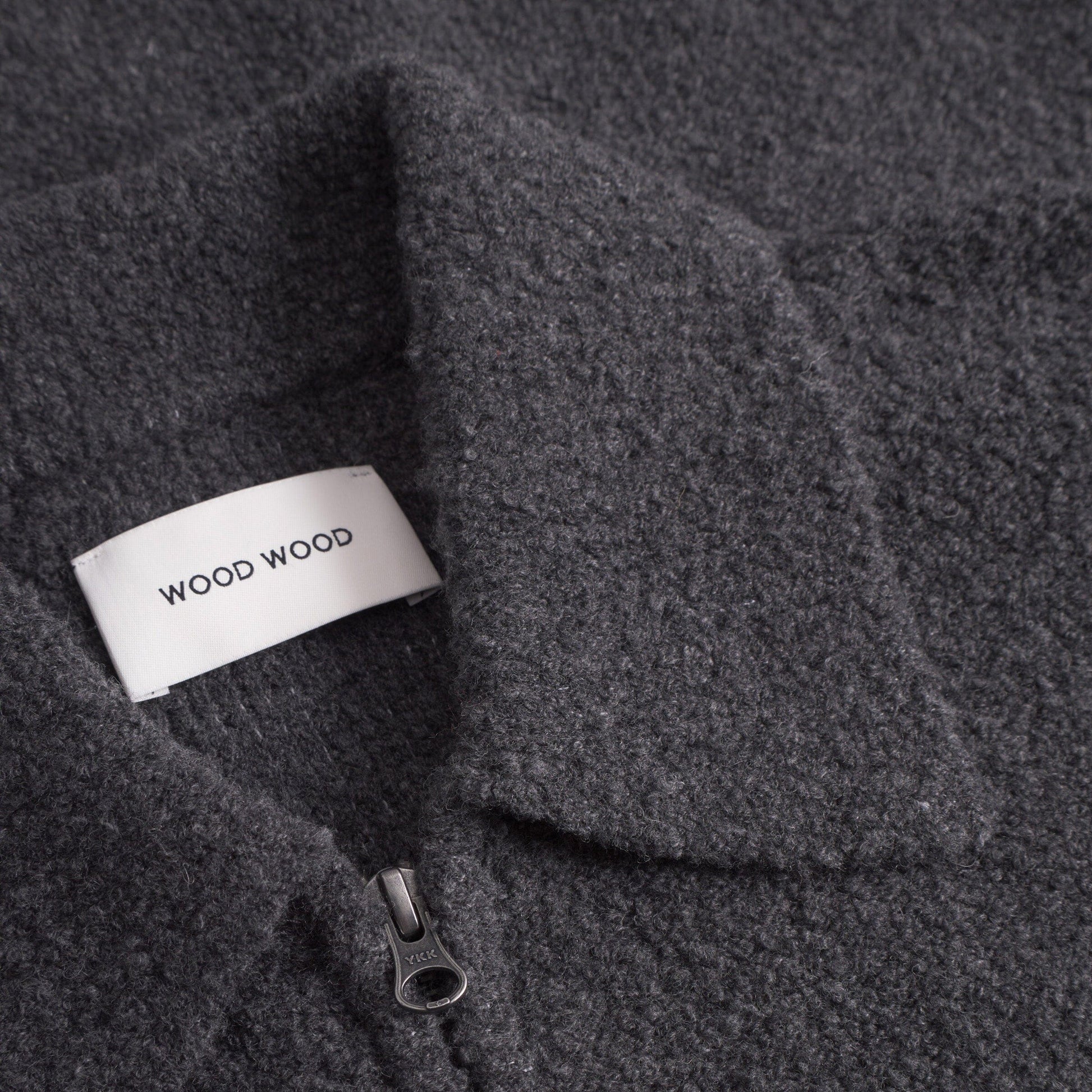 Wood Wood Andy Cardigan - Black Sand Knitwear Wood Wood 