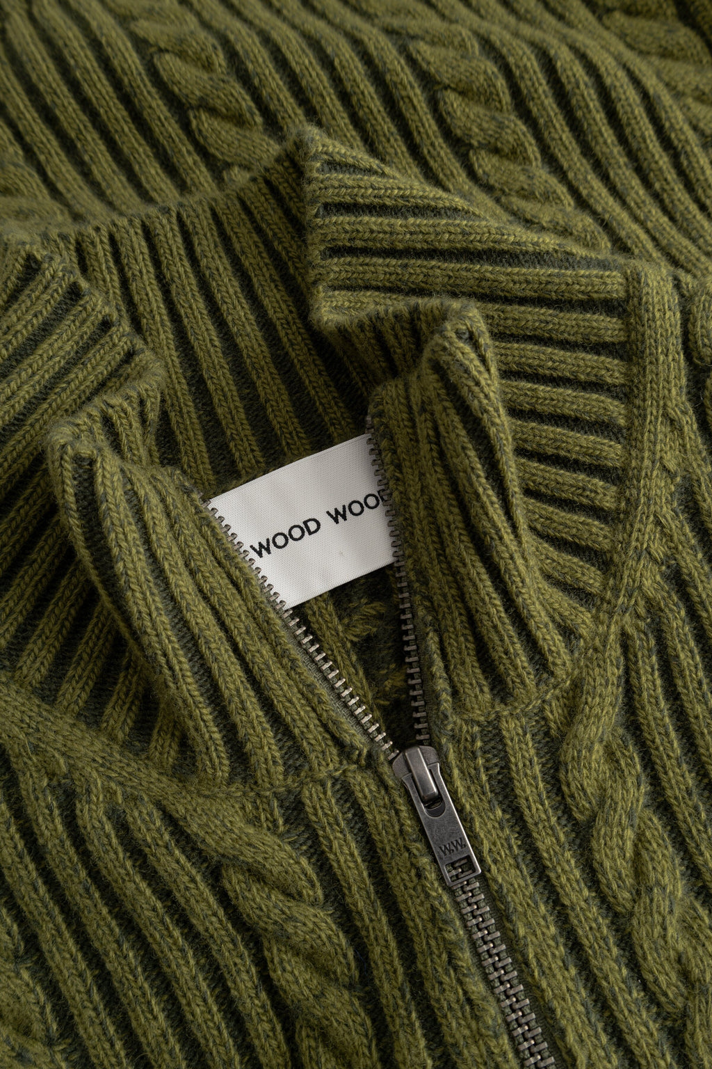 Wood Wood - Bram Zipper Cardigan 25472 - Deep Depths Melange Cardigan Wood Wood 