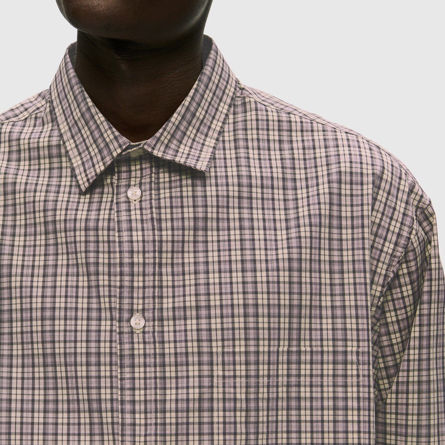 Wood Wood Carter Check Shirt - Minimal Grey Shirt Wood Wood 