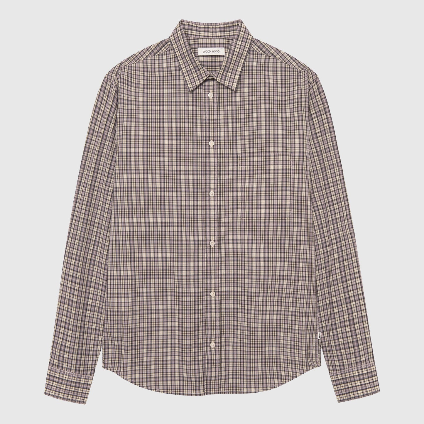Wood Wood Carter Check Shirt - Minimal Grey Shirt Wood Wood 