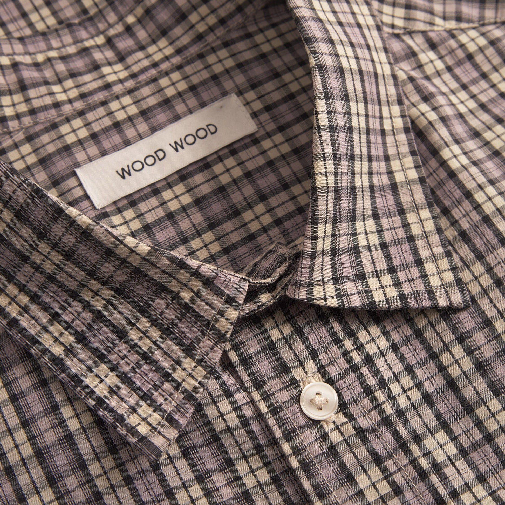 Wood Wood Carter Check Shirt - Minimal Grey Shirt Wood Wood 