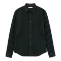 Wood Wood - Carter Shirt 25454 - Ultra Green Stripe Skjorte Wood Wood 