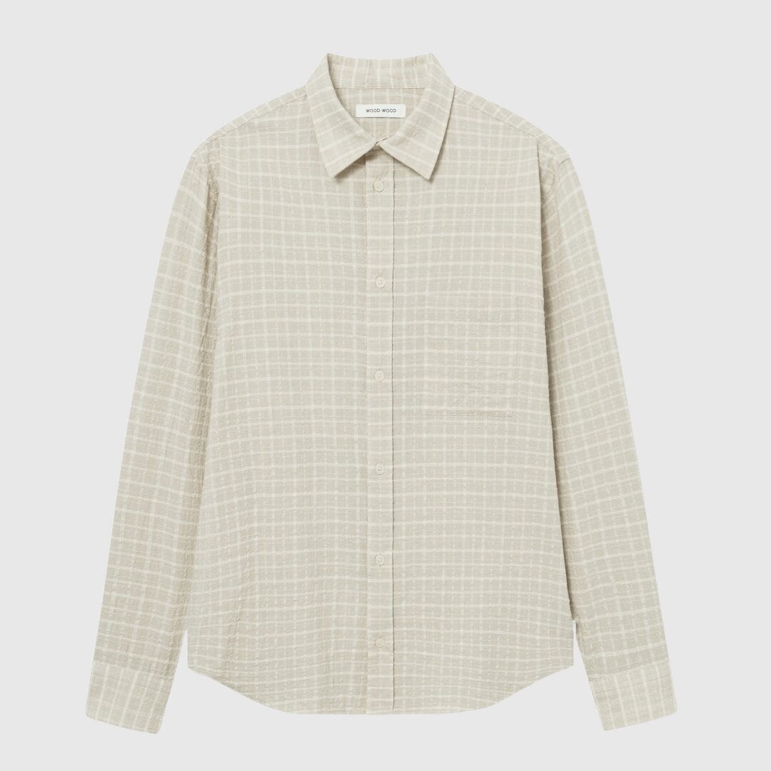 Wood Wood Carter Shirt - Beige Shirt Wood Wood 