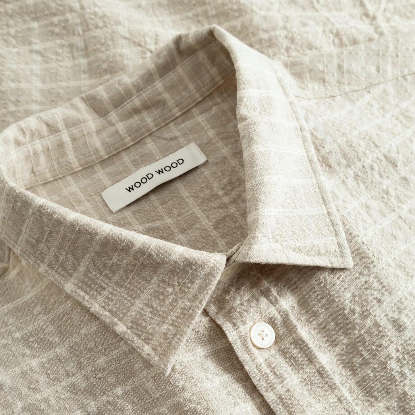 Wood Wood Carter Shirt - Beige Shirt Wood Wood 