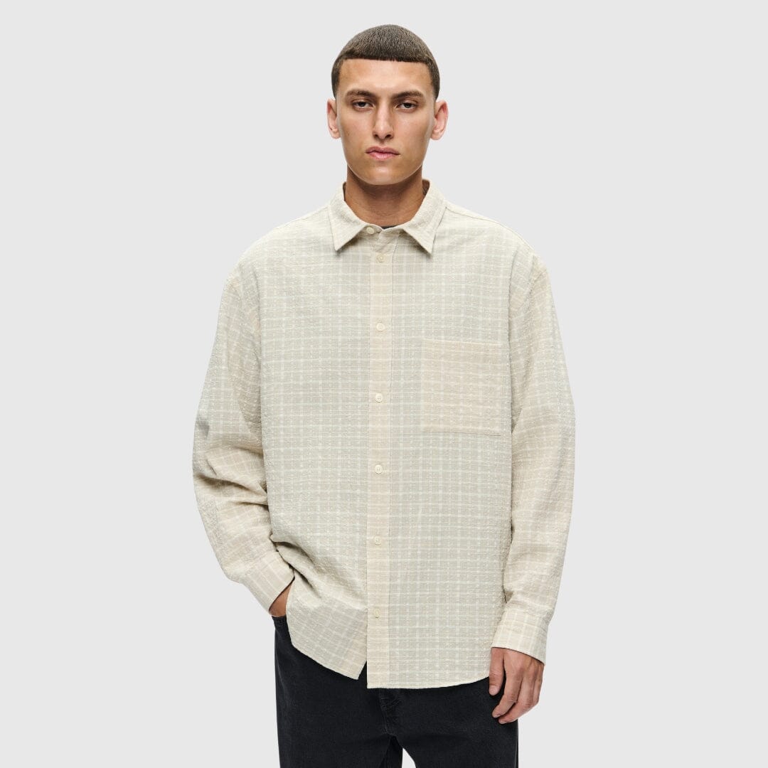 Wood Wood Carter Shirt - Beige Shirt Wood Wood 
