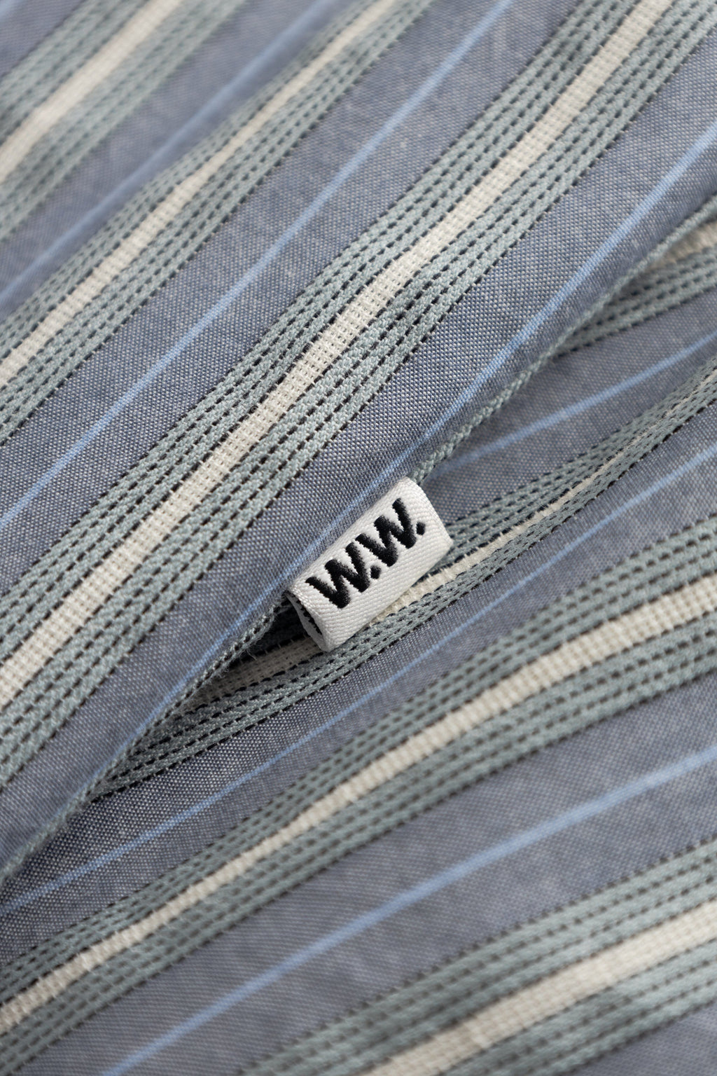 Wood Wood Carter Shirt - Vintage Blue Stripe Shirt Wood Wood 