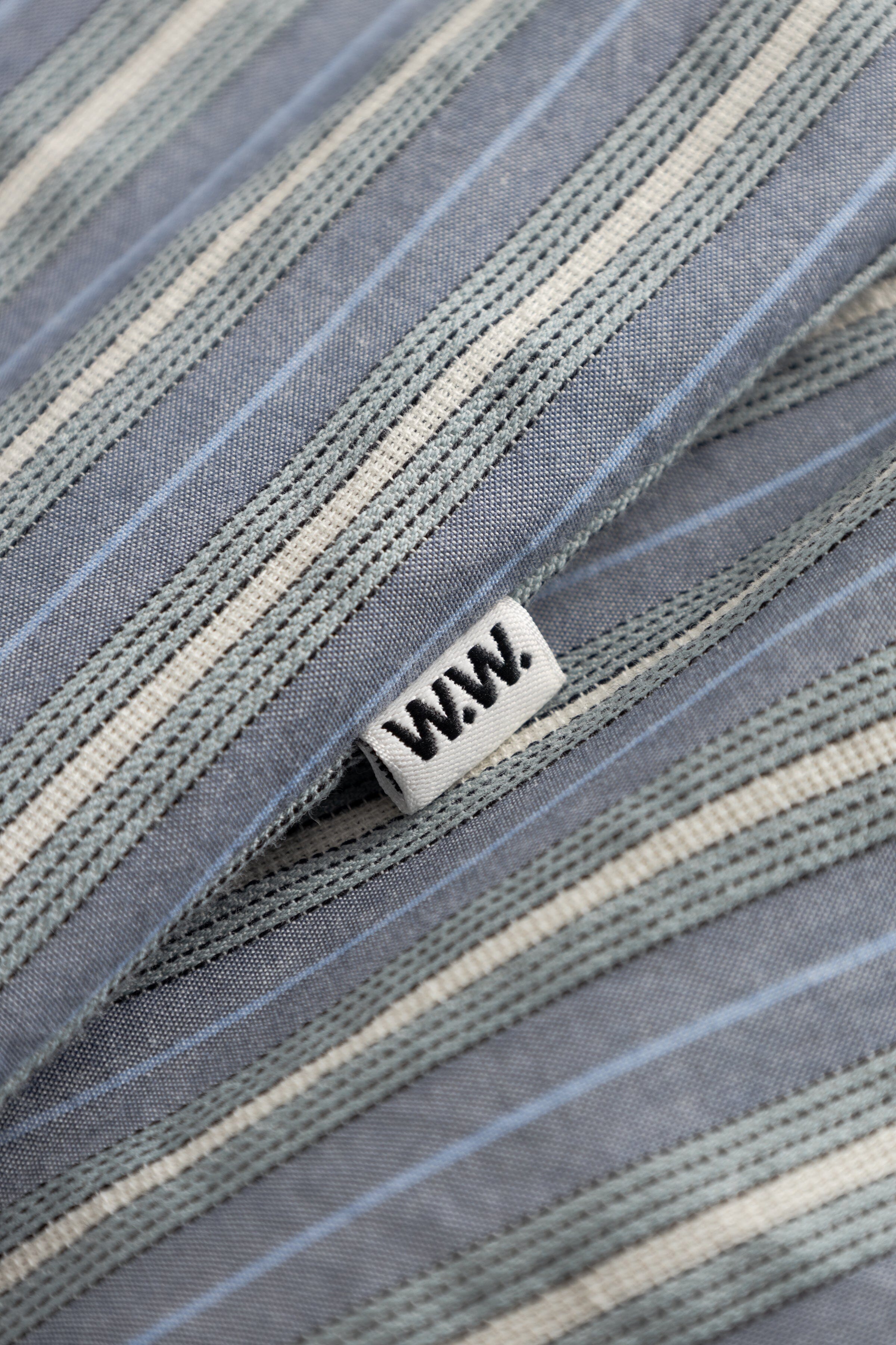 Wood Wood Carter Shirt - Vintage Blue Stripe Shirt Wood Wood 