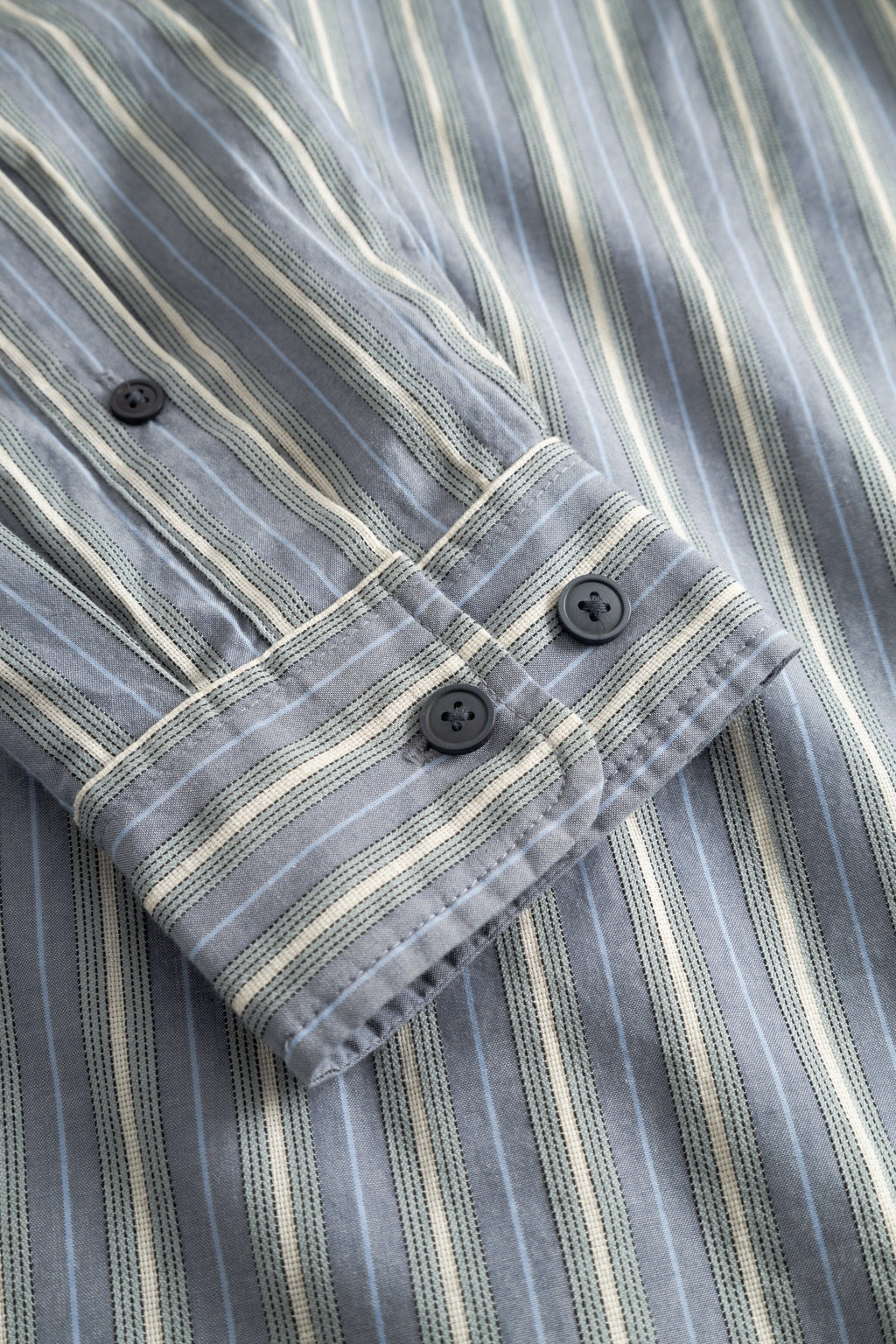 Wood Wood Carter Shirt - Vintage Blue Stripe Shirt Wood Wood 