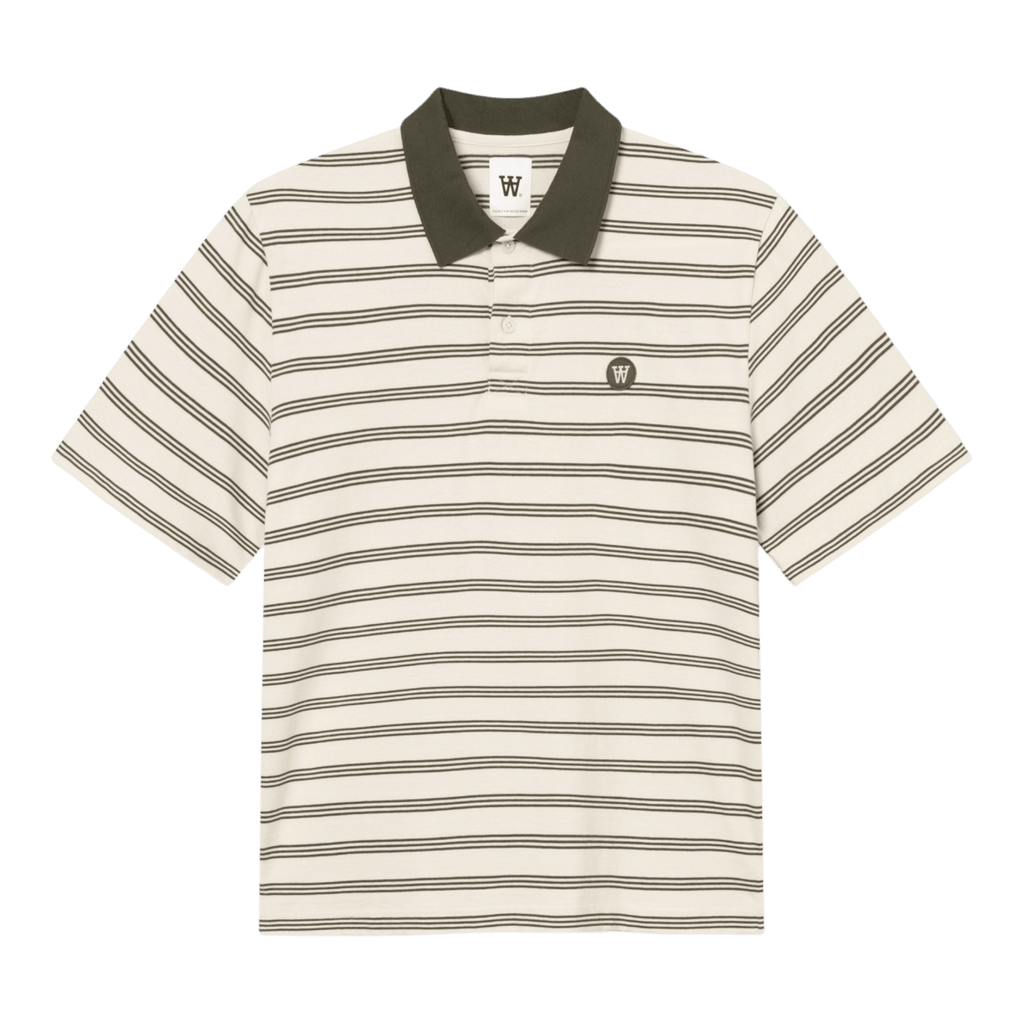 Wood Wood Colton X Polo - Silver Birch Stripe Shirt Wood Wood 
