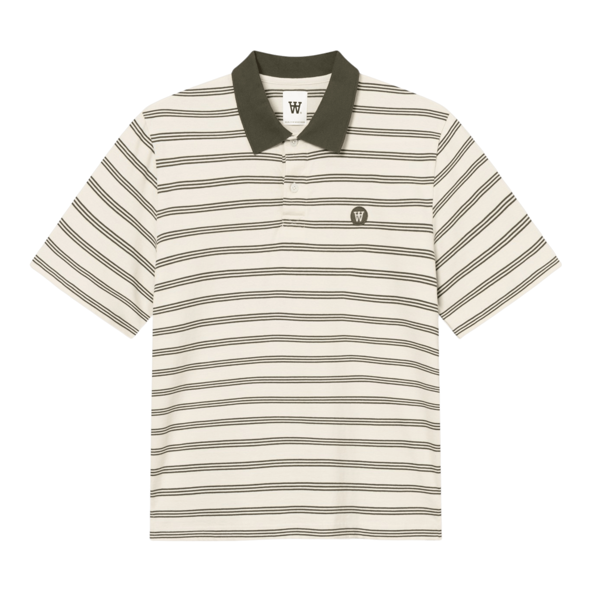 Wood Wood Colton X Polo - Silver Birch Stripe Shirt Wood Wood 