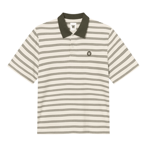 Wood Wood Colton X Polo - Silver Birch Stripe Shirt Wood Wood 