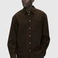 Wood Wood Double A Day Striped Shirt - Brown Stripes Shirt Wood Wood 