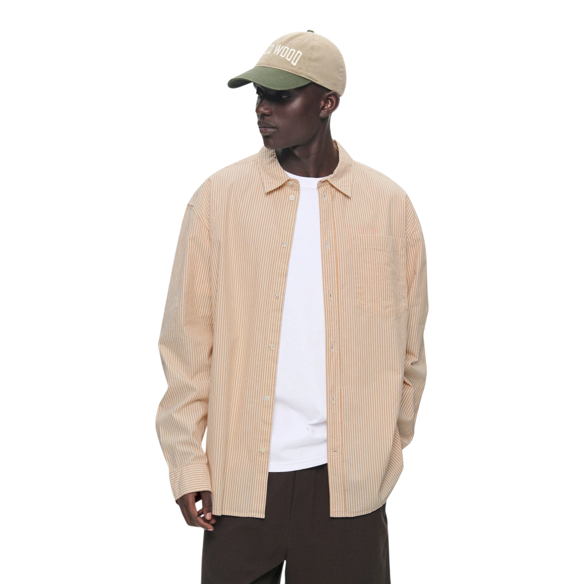Wood Wood Double A Day Striped Shirt - Doe Shirt Wood Wood 