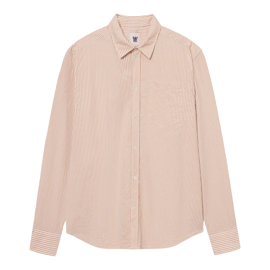 Wood Wood Double A Day Striped Shirt - Doe Shirt Wood Wood 