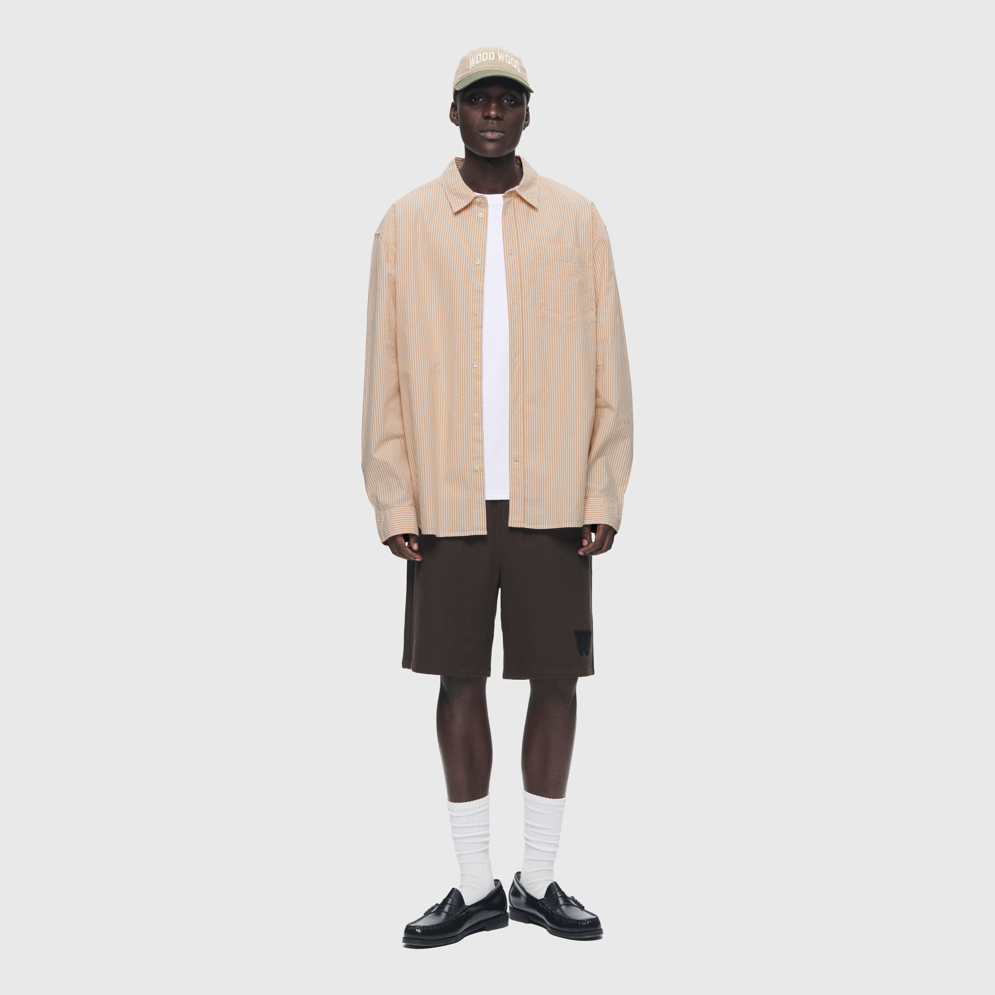 Wood Wood Double A Day Striped Shirt - Doe Shirt Wood Wood 