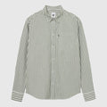 Wood Wood Double A Day Striped Shirt - Off-White/Green Stripes Shirt Wood Wood 