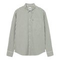 Wood Wood Double A Day Striped Shirt - Off-White/Green Stripes Shirt Wood Wood 