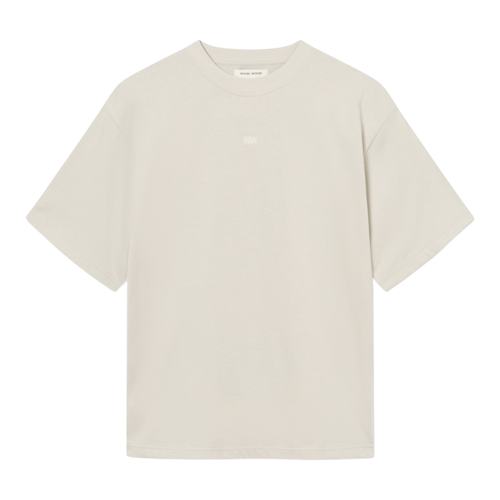 Wood Wood Gary Palm Tee - Silver Birch T-shirt Wood Wood 