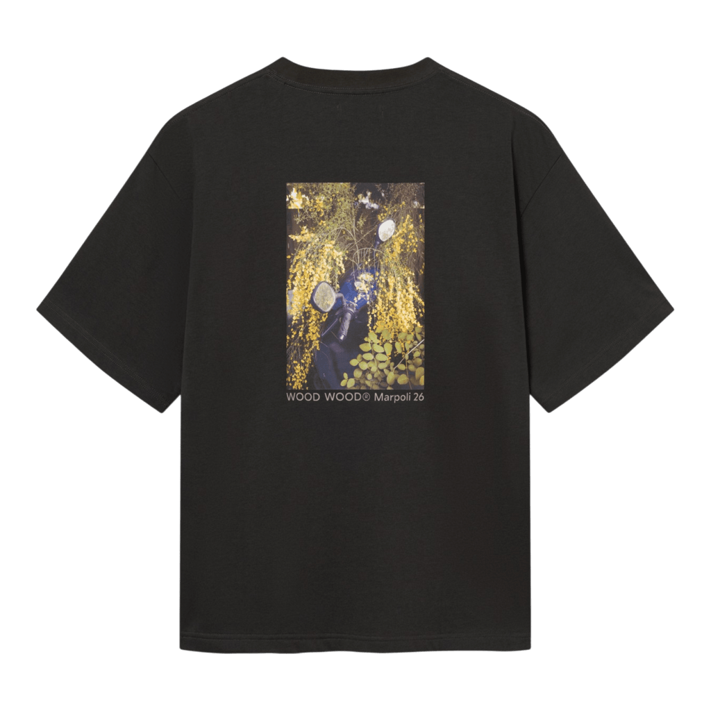 Wood Wood Gary Scooter Tee - Pirate Black T-shirt Wood Wood 