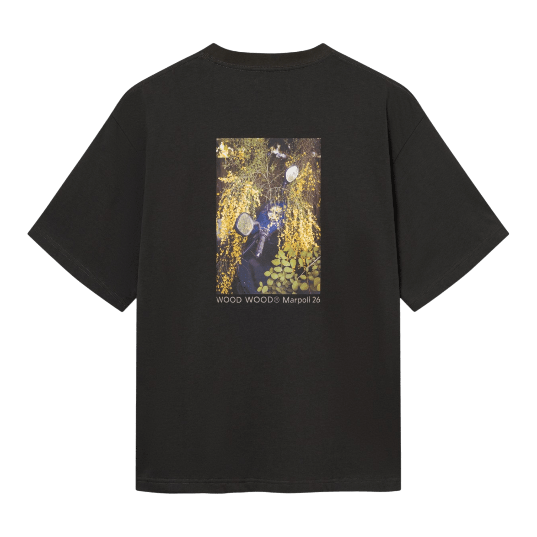 Wood Wood Gary Scooter Tee - Pirate Black T-shirt Wood Wood 