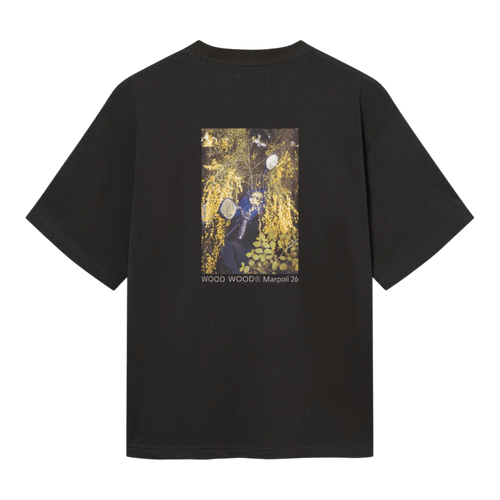 Wood Wood Gary Scooter Tee - Pirate Black T-shirt Wood Wood 