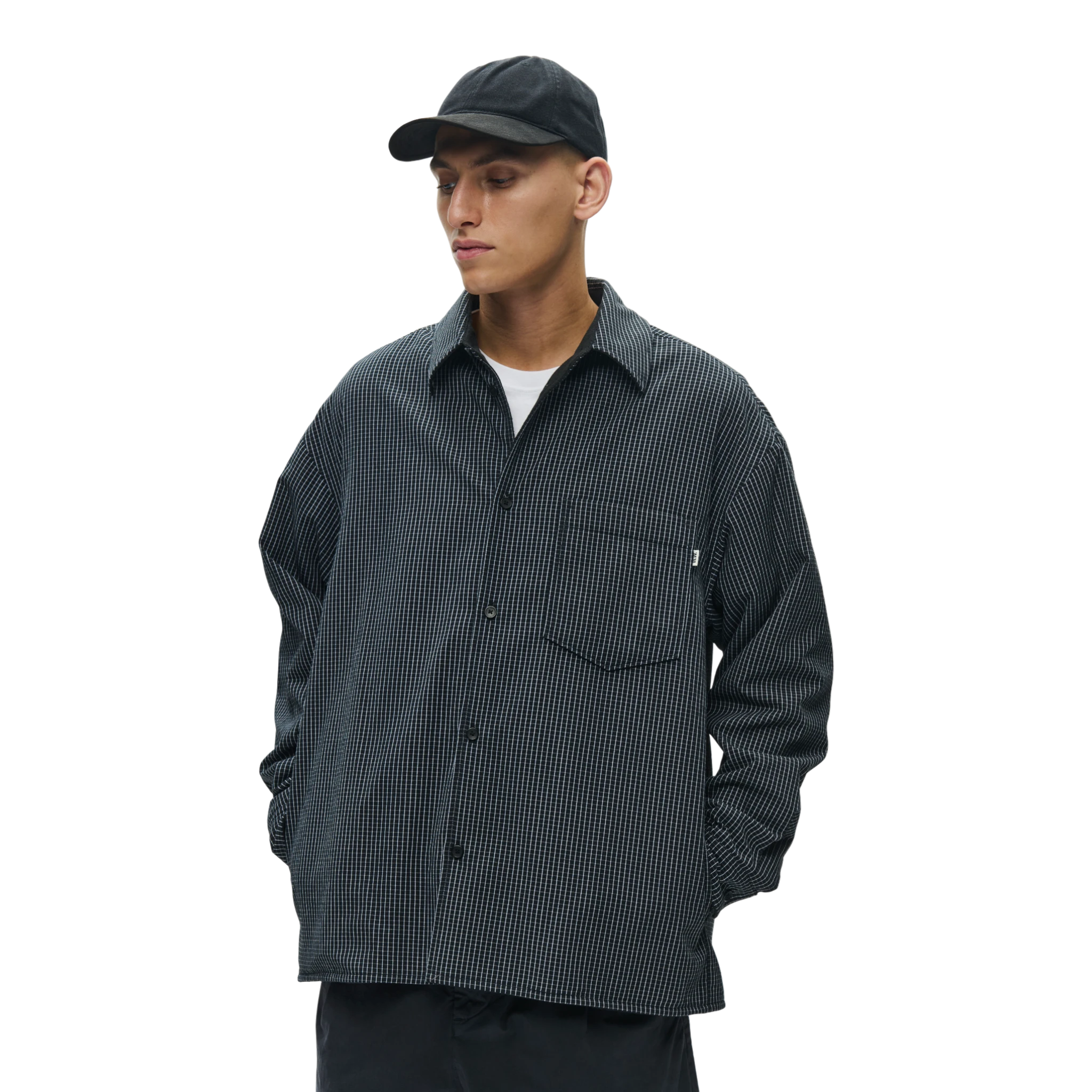 Wood Wood Kamse Shirt Jacket - Black Outerwear Wood Wood 