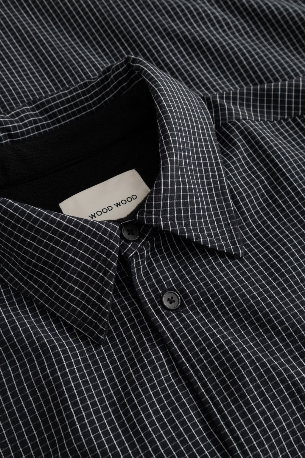 Wood Wood Kamse Shirt Jacket - Black Outerwear Wood Wood 