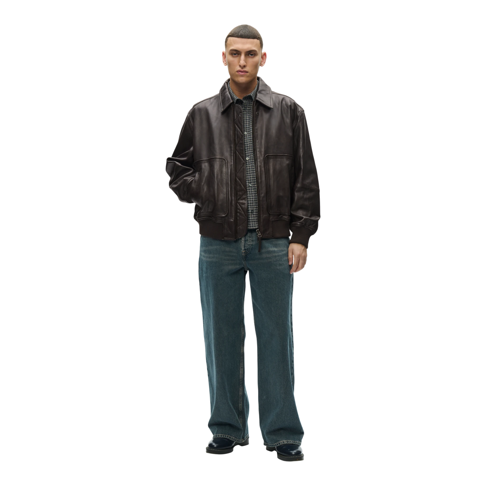 Wood Wood Krede Bomber Jacket - Chocolate Plum Outerwear Wood Wood 