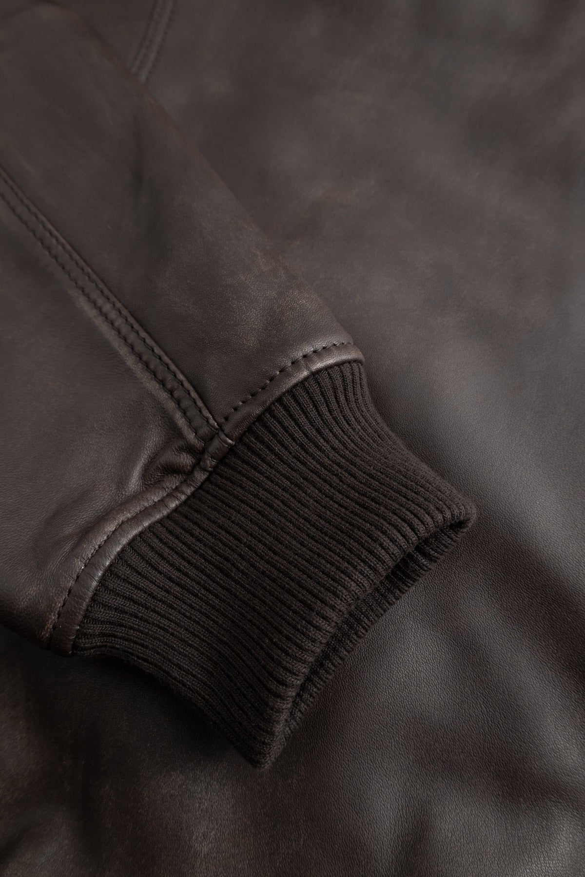 Wood Wood - Krede Leather Bomber Jacket 25478 - Worn Brown Jakke Wood Wood 