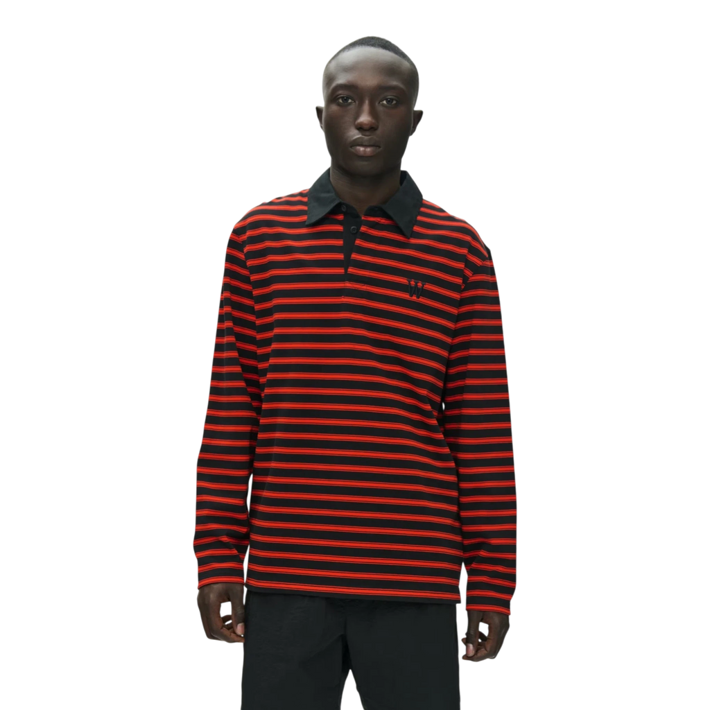 Wood Wood Landon Polo - Poinciana Stripe T-shirt Wood Wood 