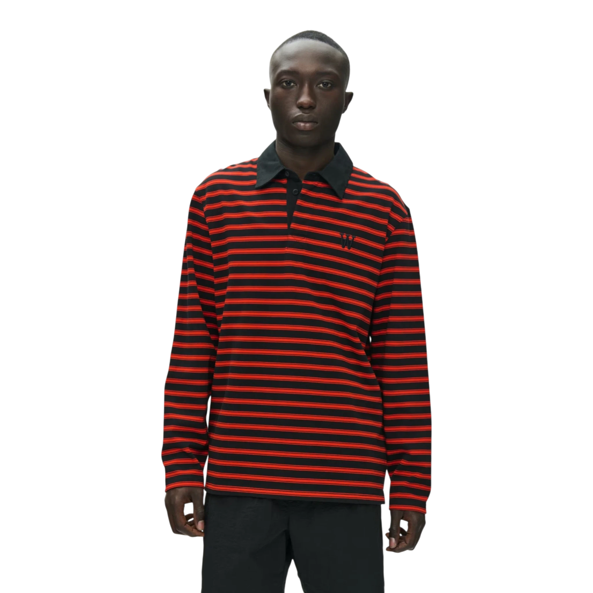 Wood Wood Landon Polo - Poinciana Stripe T-shirt Wood Wood 
