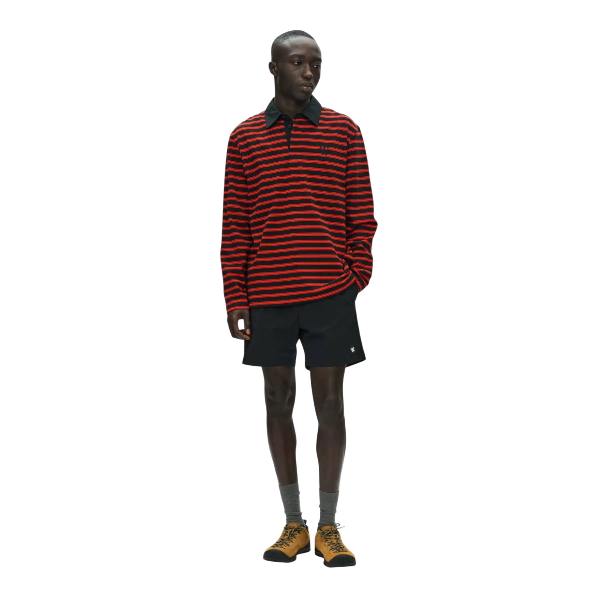 Wood Wood Landon Polo - Poinciana Stripe T-shirt Wood Wood 