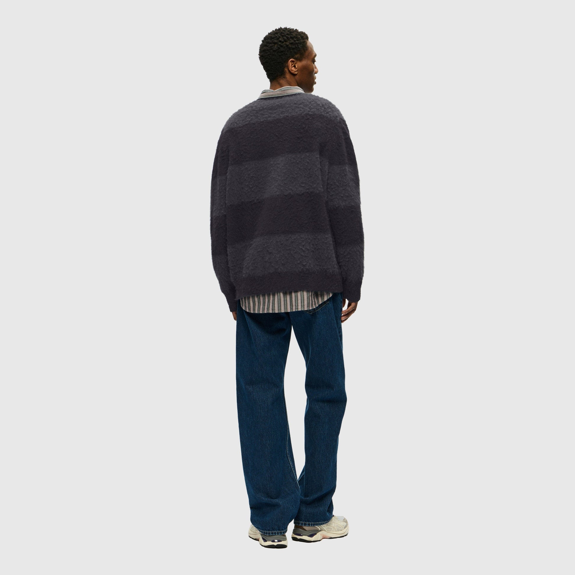 Wood Wood Levi Cardigan - Salute Stripe Knitwear Wood Wood 