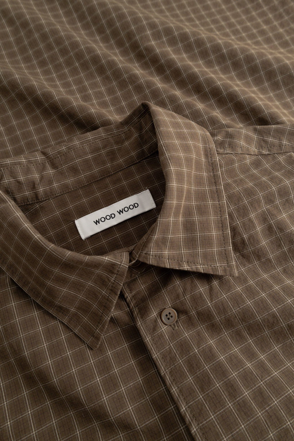 Wood Wood - Nico Shirt 25391 - Desert Palm Check Skjorte Wood Wood 