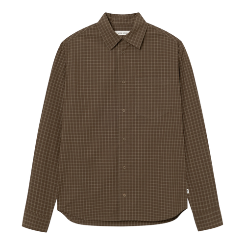 Wood Wood - Nico Shirt 25391 - Desert Palm Check Skjorte Wood Wood 