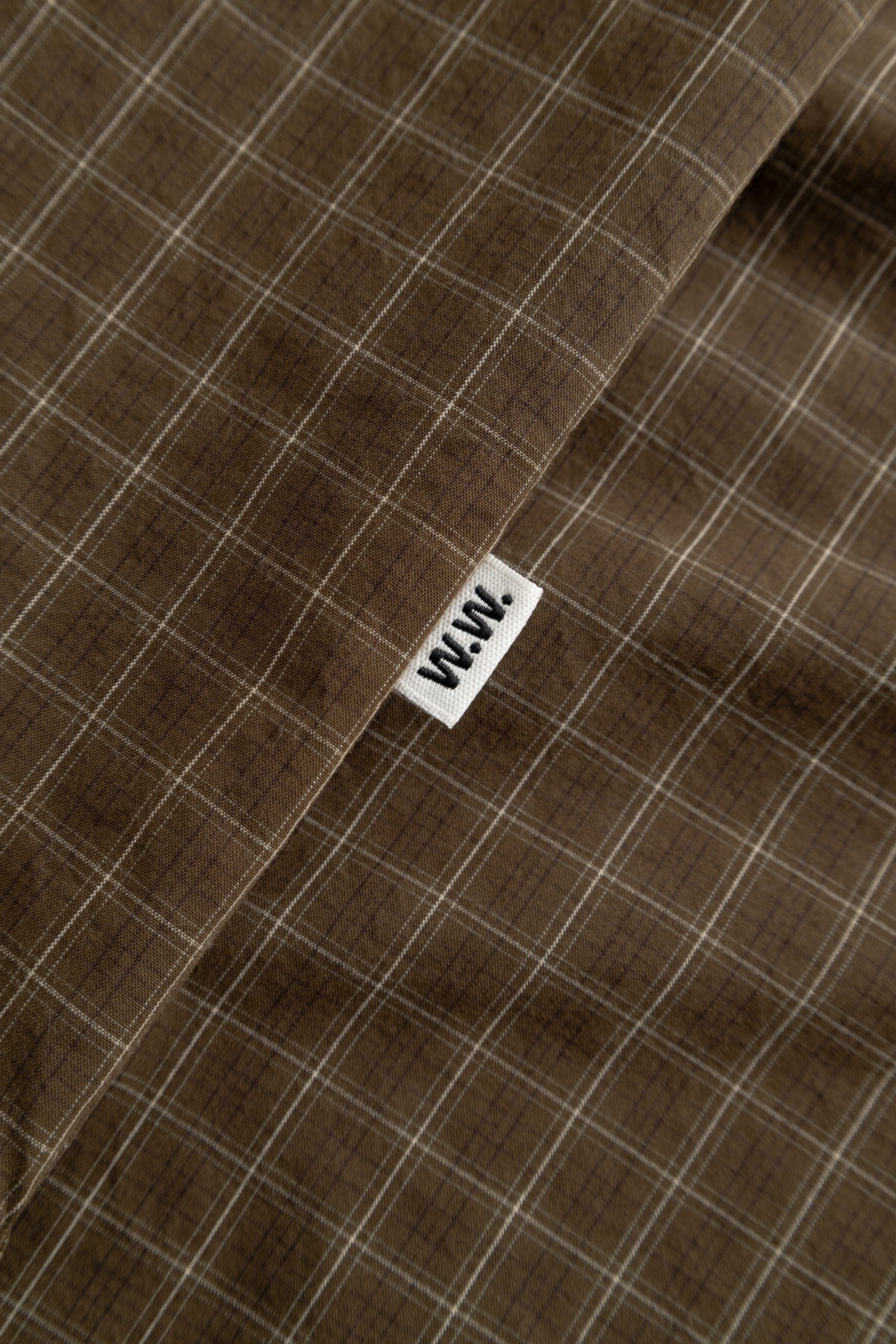 Wood Wood - Nico Shirt 25391 - Desert Palm Check Skjorte Wood Wood 