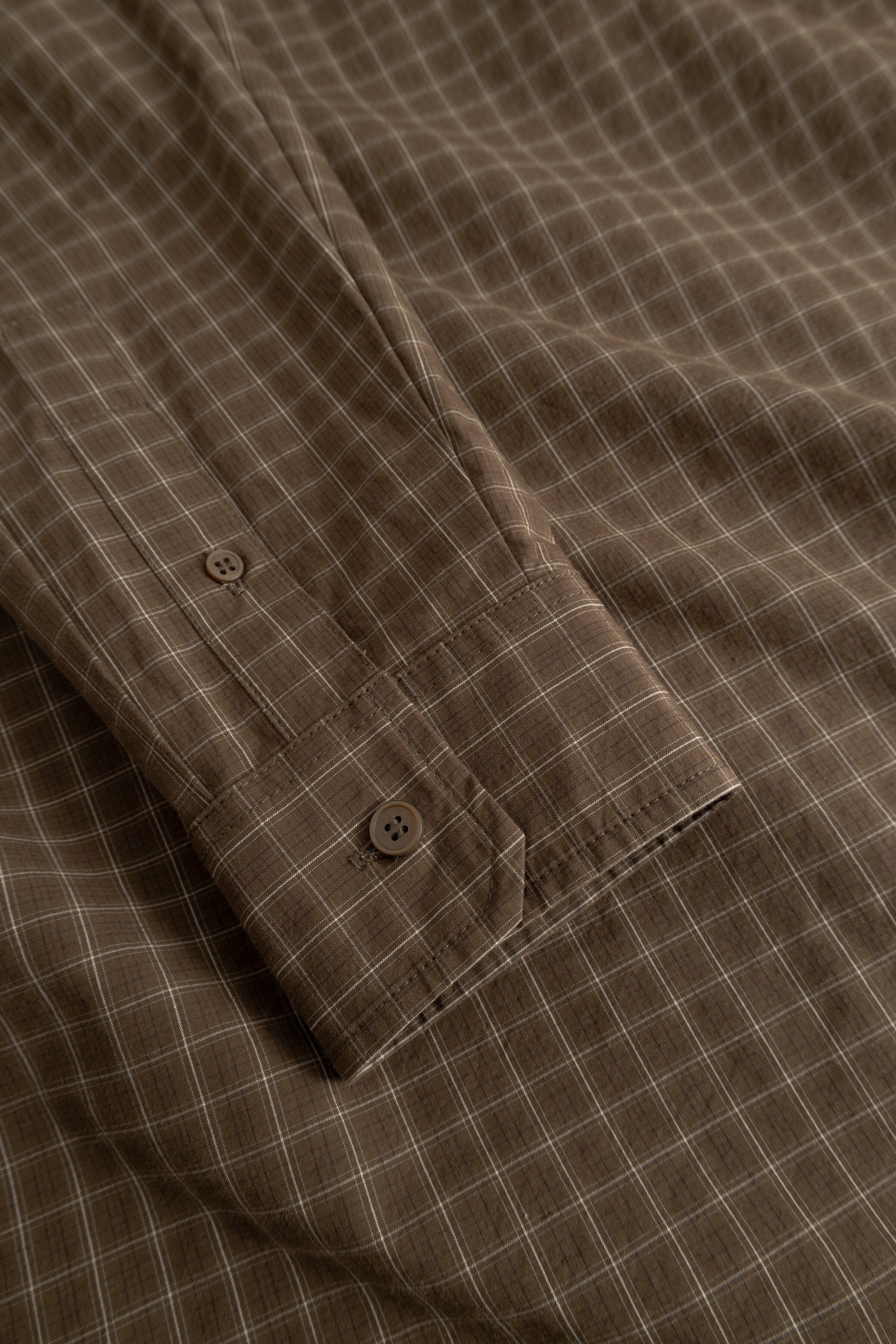 Wood Wood - Nico Shirt 25391 - Desert Palm Check Skjorte Wood Wood 