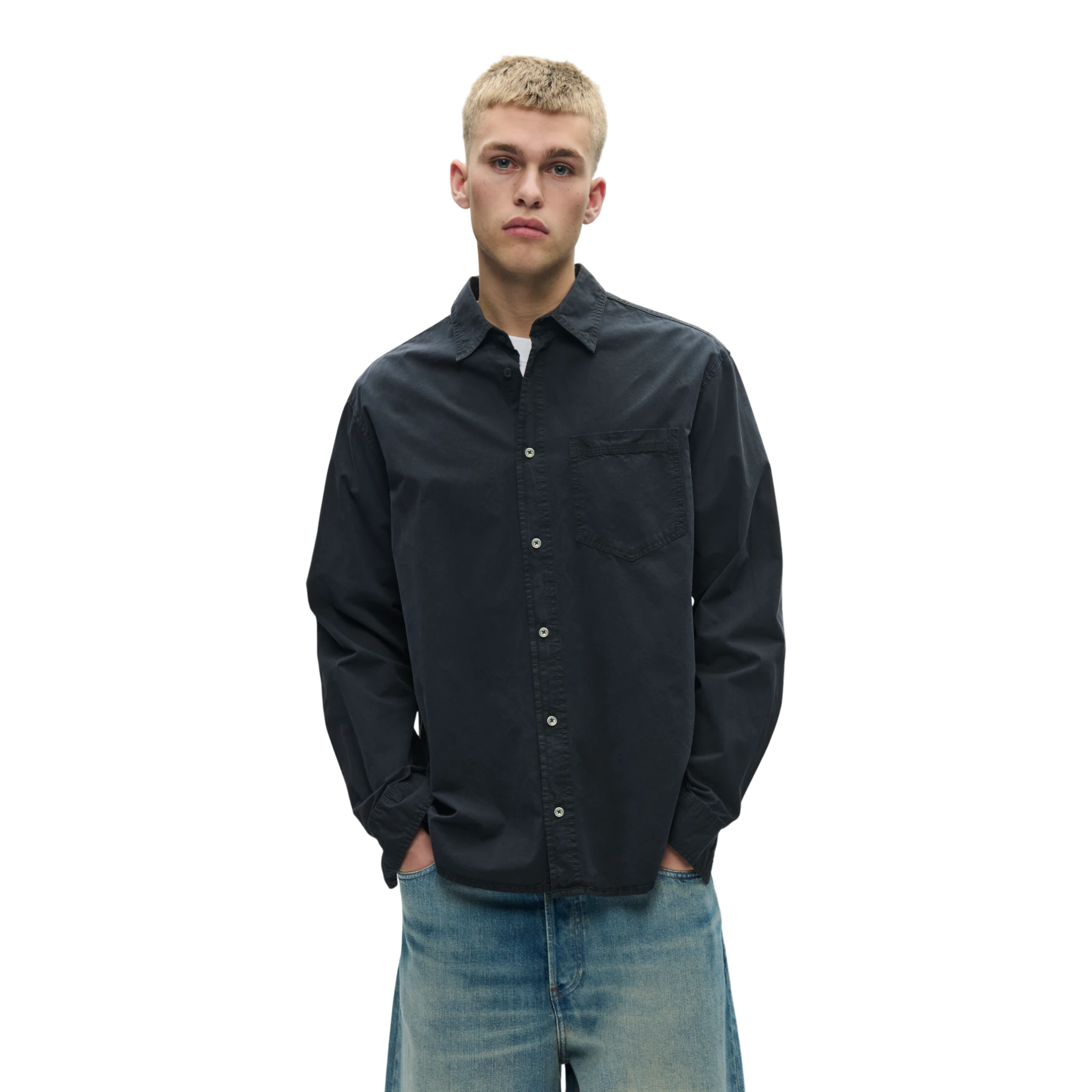 Wood Wood Nico Shirt - Black Shirt Wood Wood 