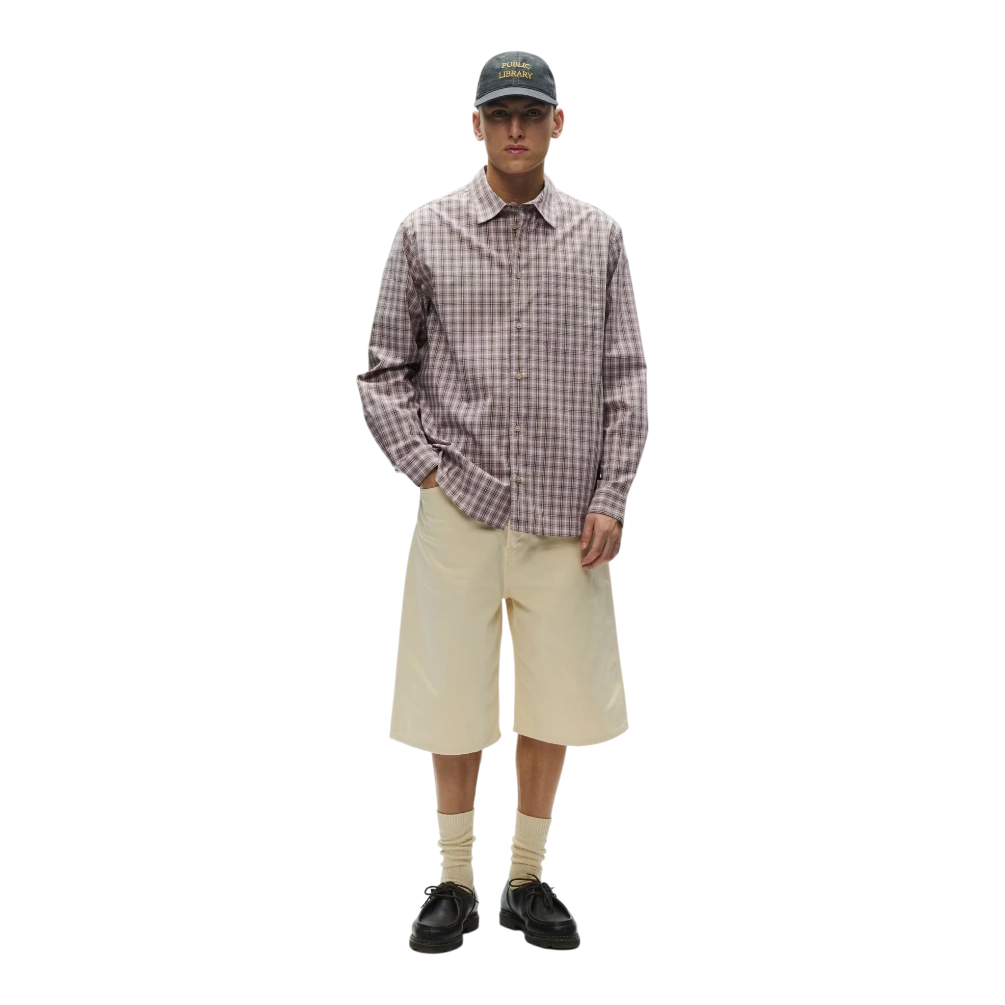 Wood Wood Nico Shirt - Elderberry Check Shirt Wood Wood 