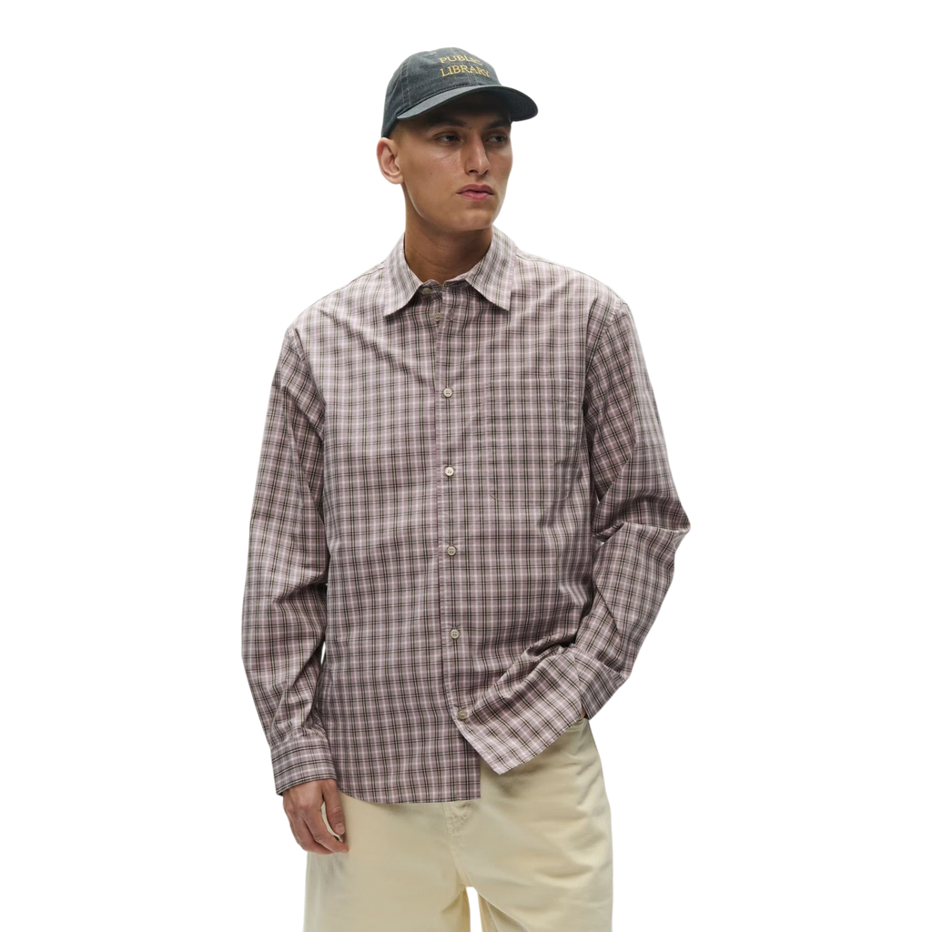 Wood Wood Nico Shirt - Elderberry Check Shirt Wood Wood 