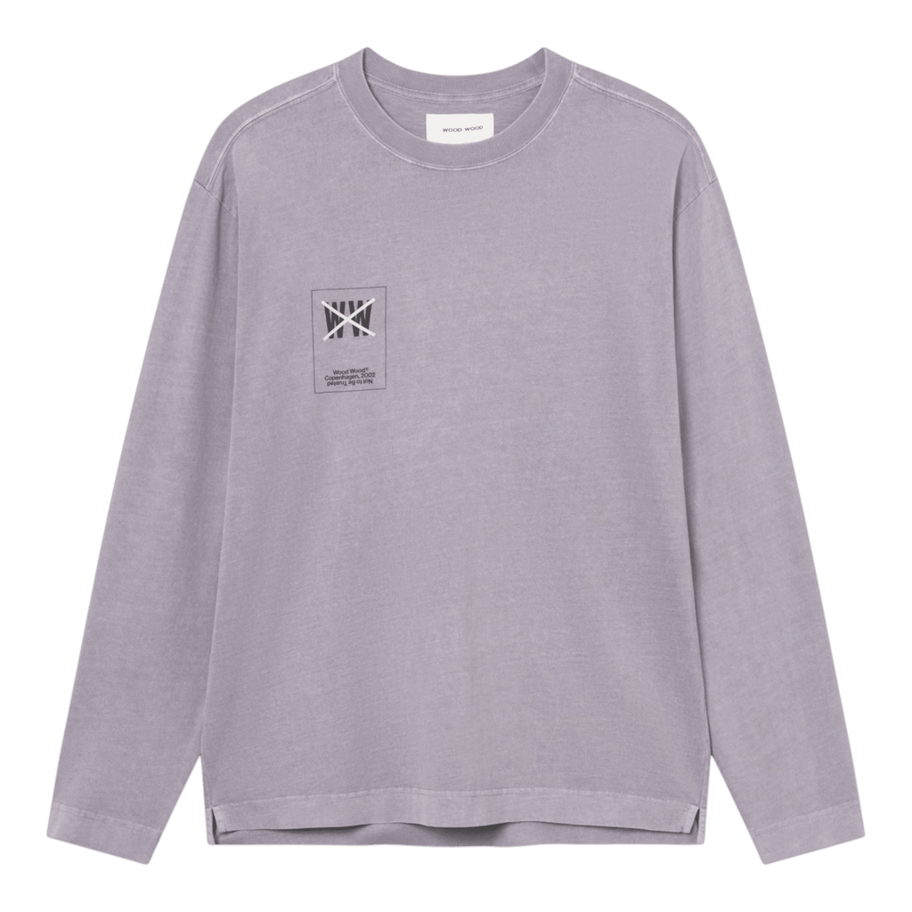 Wood Wood Ryan Taxi LS Tee - Minimal Gray T-shirt Wood Wood 