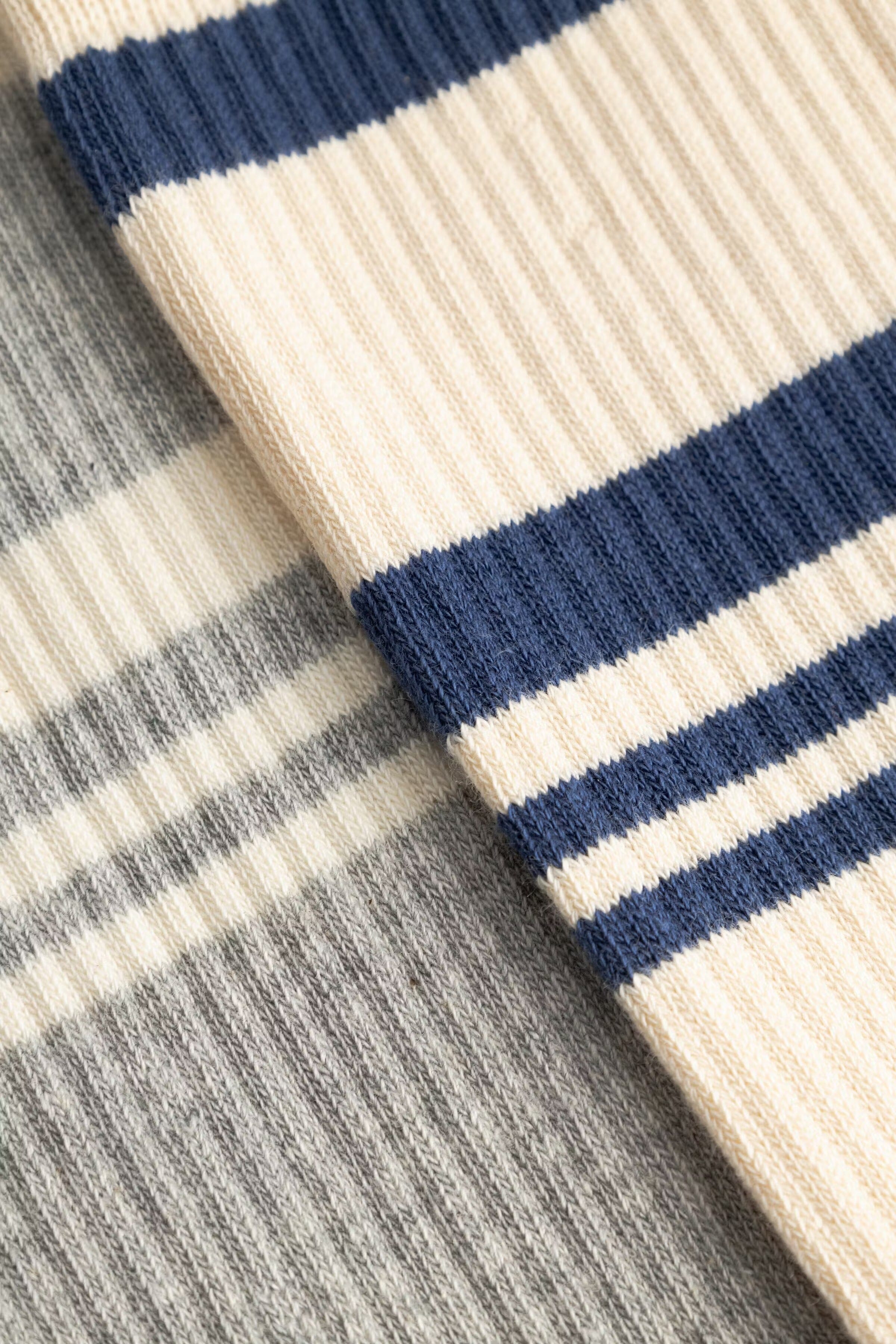 Wood Wood Ryder 2 Pack Sock - Turtledove/Blue+Grey Mel/White Socks Wood Wood 