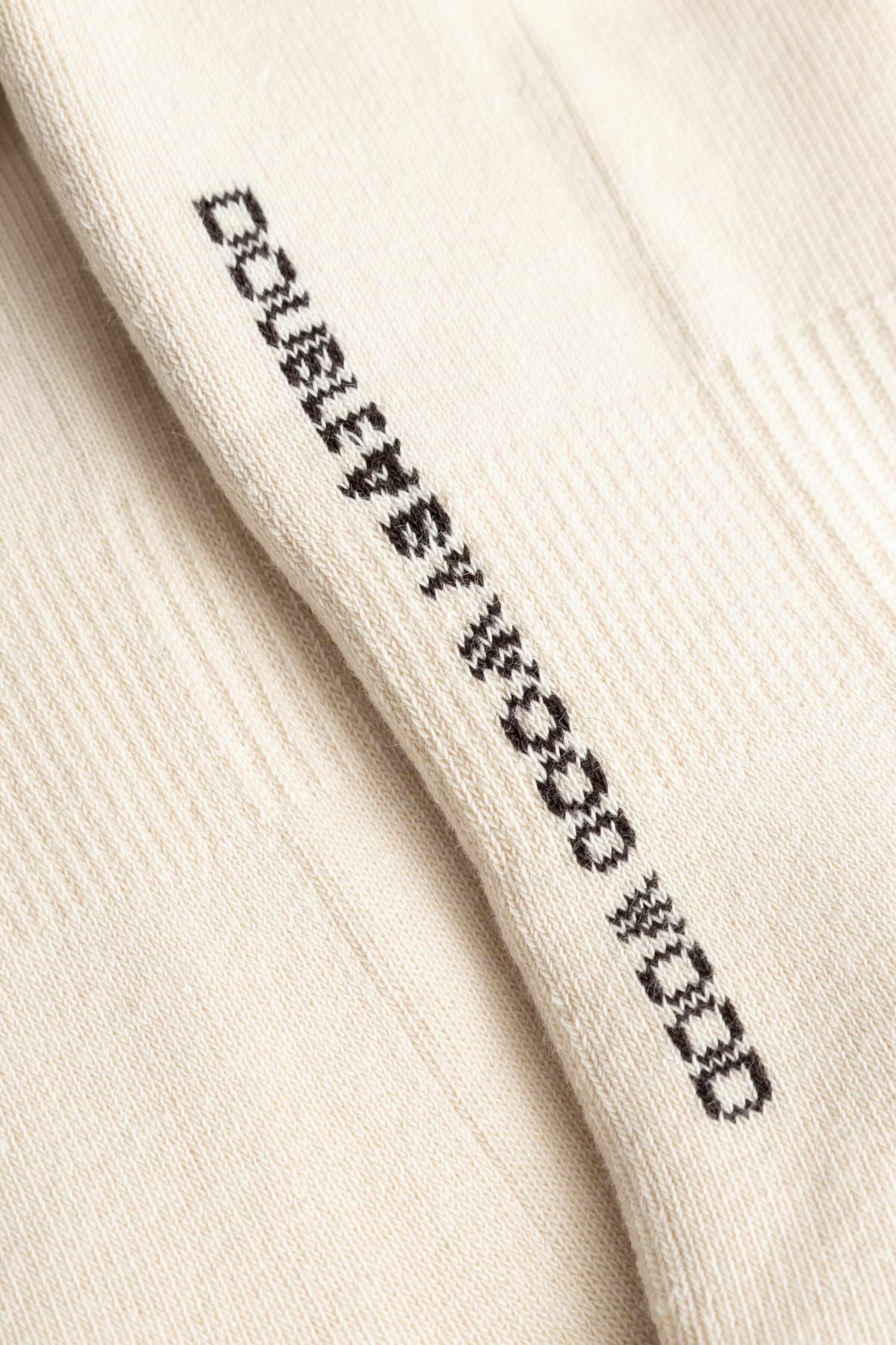 Wood Wood Ryder 2 Pack Sock - Turtledove/Desert P+ Black/Red Socks Wood Wood 