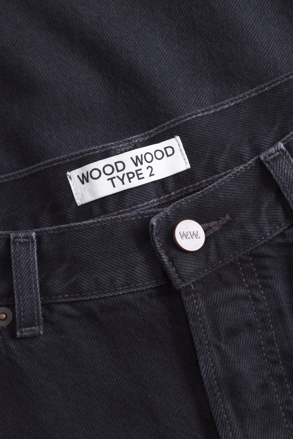 Wood Wood - Type 2 Jeans 25243 - Black Slate Bukse Wood Wood 