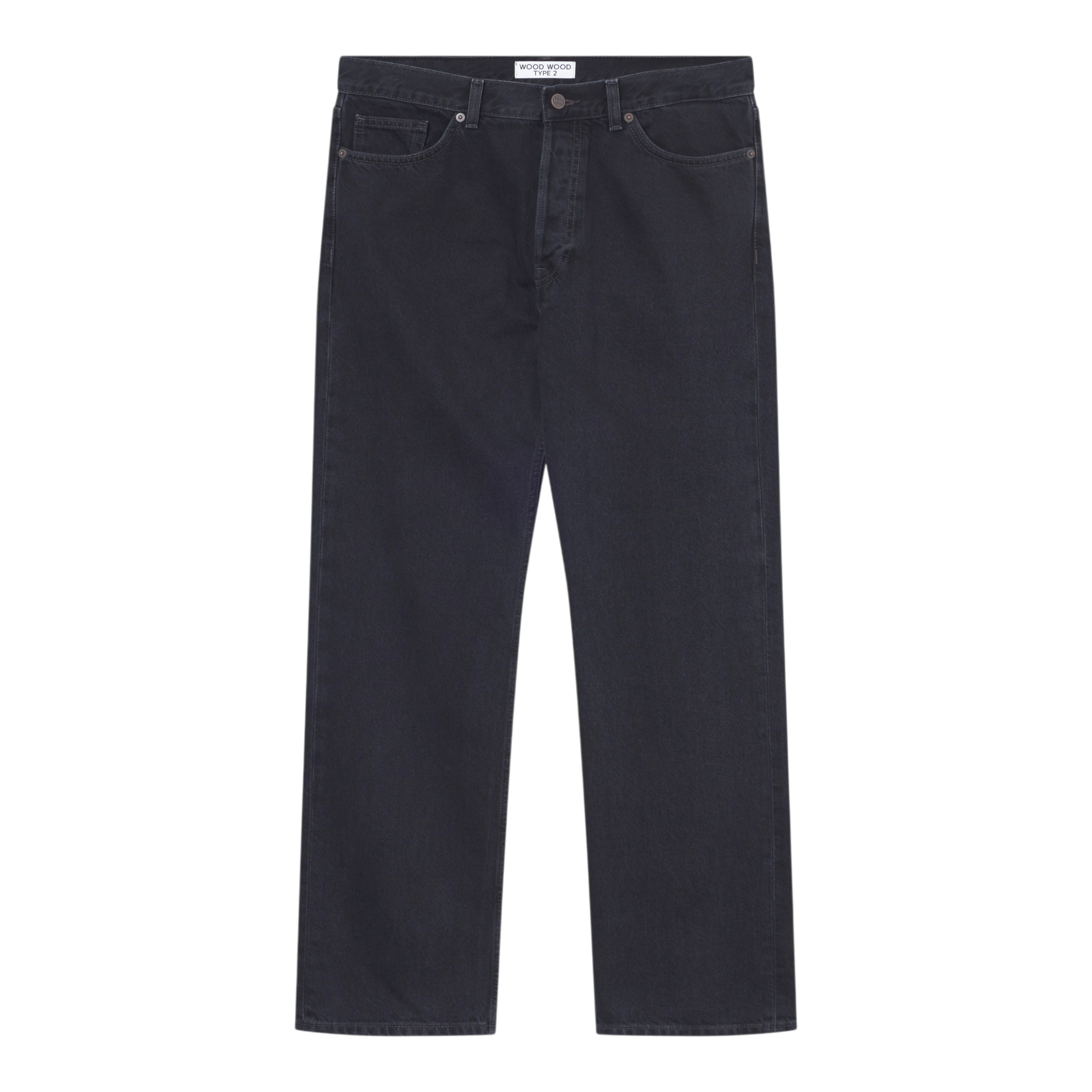 Wood Wood - Type 2 Jeans 25243 - Black Slate Bukse Wood Wood 