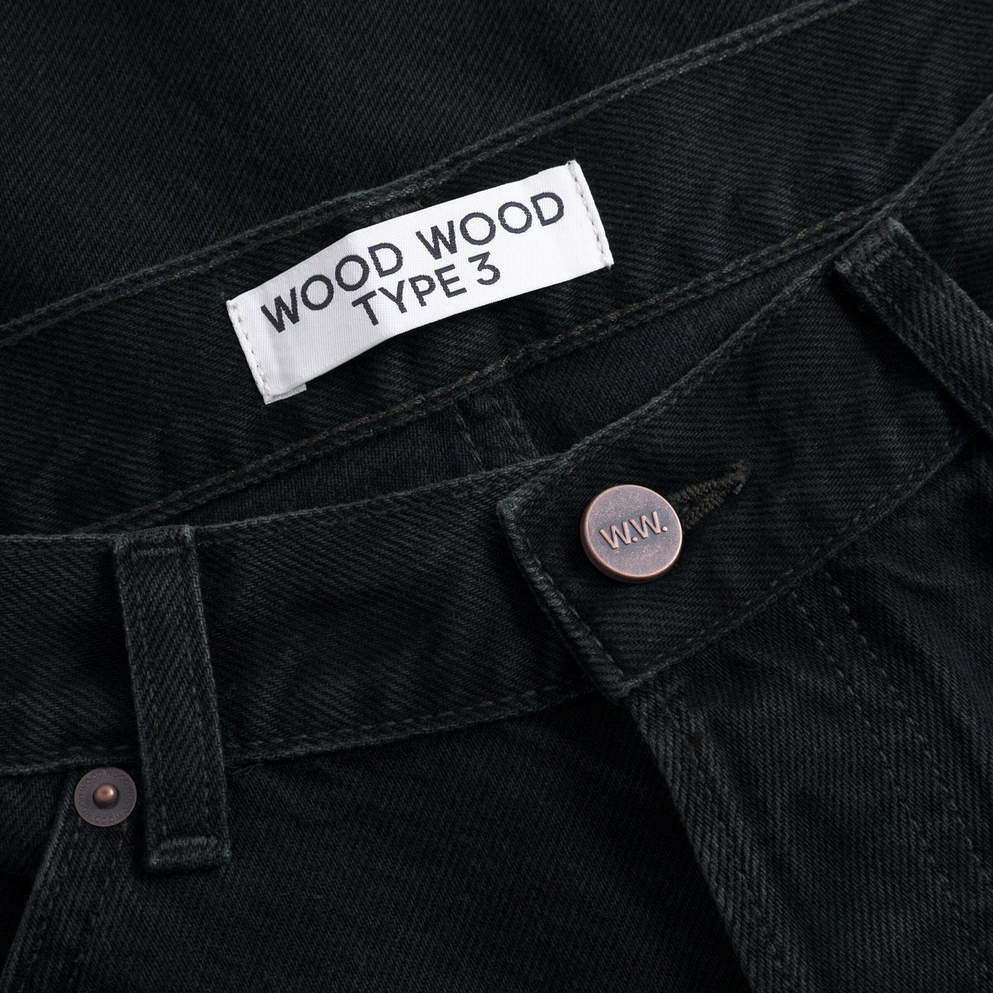 Wood Wood Type 3 Jeans - Black Slate Pants Wood Wood 