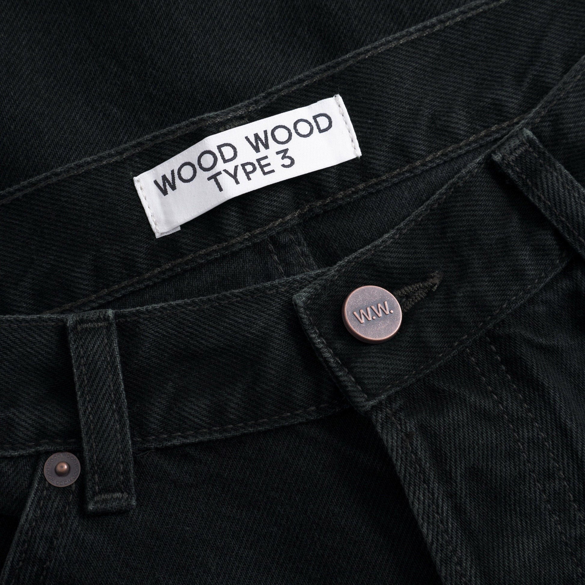 Wood Wood Type 3 Jeans - Black Slate Pants Wood Wood 