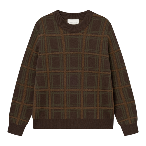 Wood Wood - Vim Crew Neck 25476 - Delicioso Check Genser Wood Wood 