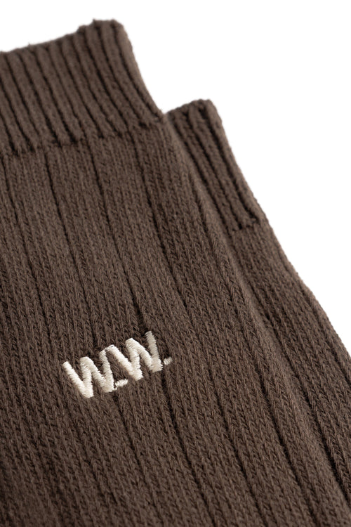 Wood Wood - WWDakota 2 Pack Sock - Desert Palm / Black Sokker Dapper 